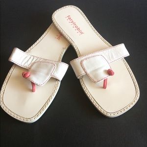 💕 white and pink Farylrobin sandals 💕